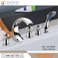 cUPC Chrome Finished Cold&Hot Water 5 PCS Bathtub Faucet