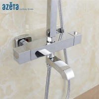 Thermostatic Cartridge Automatic Temperature Control Bathroom Hot Cold Water Bath Faucet Thermostatic Shower Mixer