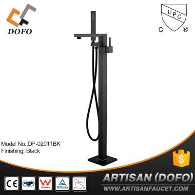 Black matte freestanding whirlpools taps bathroom tub faucet