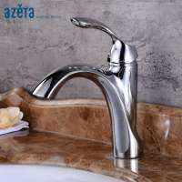 Single Handle Brass Hot Cold Water Tap Wash Basin Mixer Faucet