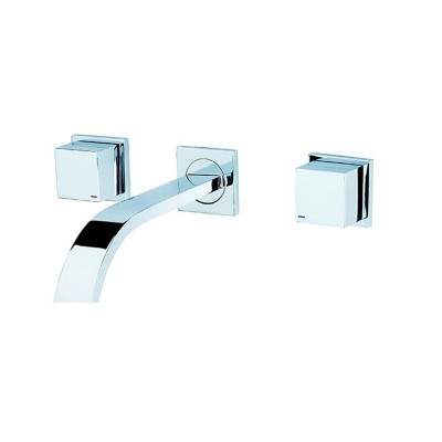 3 holes in wall long spout Basin Faucet