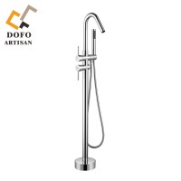 Dual Handle Clawfoot bathtub freestanding faucet