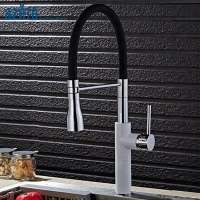 Grifos De Cocina Cheap Chrome White Faucet Mixer Pull Out Kitchen Sink Water Tap