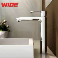 Cheap single hole ceramic cartridge brass wash basin faucet in the bathroom