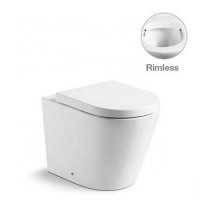 2019 New design back to wall rimless toilet floor mount toilet