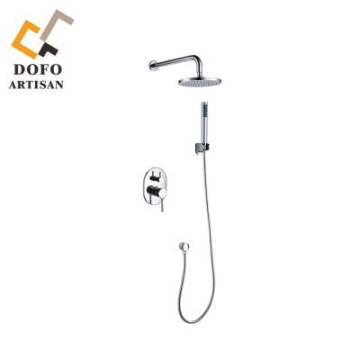 Canada style Brushed Nickel Concealed Install Bathroom Shower Faucet